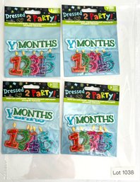 Lot Of Iron Ons / Transfers - Months/years Number Candles