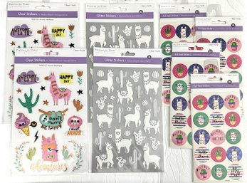 Forever In Time Scrapbooking Stickers -  Llamas