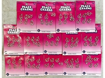 Jewelry Making Lot - 14 Packages Peace Charms