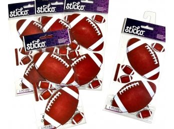 5 Packages Football Stickers - Sticko