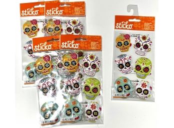 5 Packages Sugar Skulls - Sticko Scrapbooking Stickers