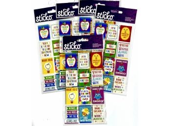 5 Packages Mini Teacher Posters Stickers - Sticko