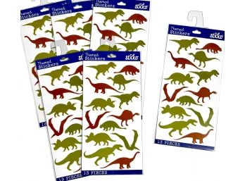6 Packages Dinosaur Stickers - Sticko