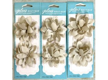 Silky Tan Flower Stickers - Jolee's Boutique - Lot 1 Of 2