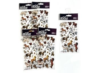 5 Packages Horse Stickers - Sticko
