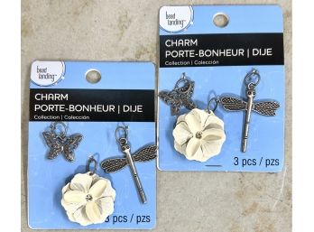Jewelry Making Lot - Charms/Pendants - 2 Packages Dragonflies