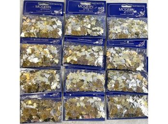 Lot Of Silver & Gold Wedding Bell Confetti - Lot 2 Of 2