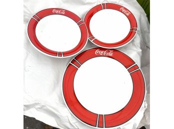 Coca Cola Dishware - One Plate & Two Bowls