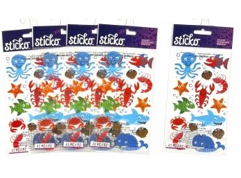 5 Packages Sea Life Stickers - Sticko