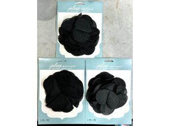 Black Fabric Flowers - Lot 1 Of 2 - Jolee's Boutique