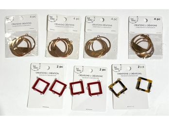 Jewelry Making Lot - 7 Packages - Metal & Resin