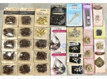 Jewelry Making Lot - 31 Packages Of Various Components