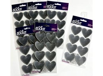 6 Packages Chalk Heart Labels - Sticko Scrapbooking Stickers
