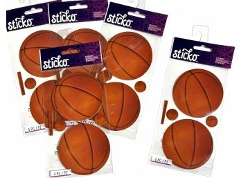 5 Packages Basketball Stickers - Sticko