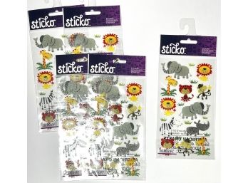 5 Packages Zoo Animals Stickers - Sticko