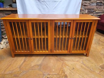 Glass Front Credenza