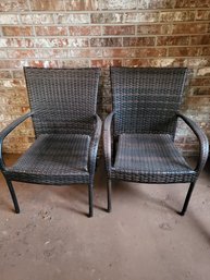 Two Woven Chairs