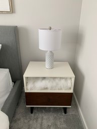 Nightstand #3 W/ Lamp And Throw