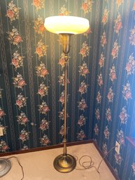 Vintage Brass Pole Lamp