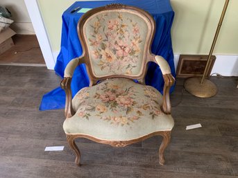 Vintage French Needlepoint Chair