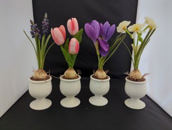 4 Small 9' Faux Bulb Floral Spring Easter Decor
