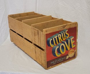 Orange Crate With Labels