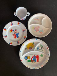 Children's Melanine Plates And Cup
