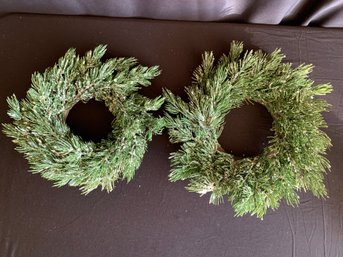 2 Pine And Snow Candle  Surround Decor, Can Be Used Separately Or Stacked