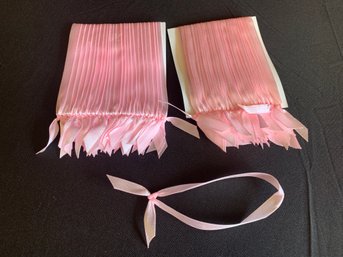 Silky Ribbon Pre-tied Ornament Hangers Or Gift Tag Ribbons In Pink