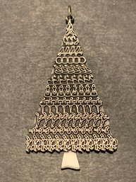 Vintage JJ Jonette Jewelry '12 Days Of Christmas' Pewter Pendant