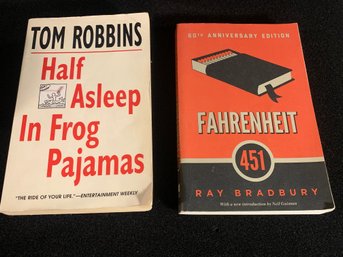 Half Asleep In Frog Pajamas Tom Robbins Fahrenheit 451 Ray Bradbury