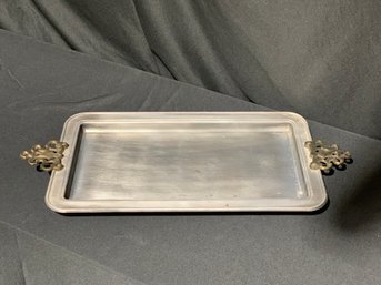 Metal Serving Tray Approximately 10x22 Inches
