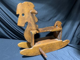 Vintage Wooden Rocking Horse  -  20 ' Tall  - 24' Long