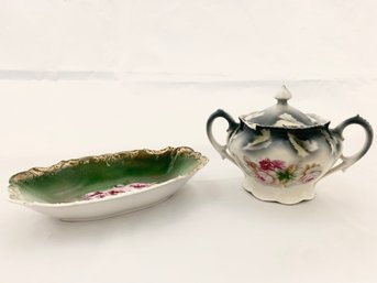 Two Pieces Of Beautiful Antique China Porcelain