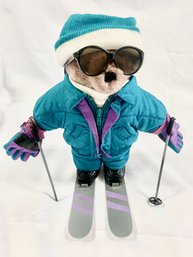 Vintage Skiing Teddy Bear
