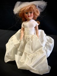 Lovely Vintage Plastic Doll Bride