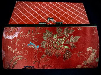 Red And Gold Asian Clutch