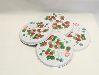 Vintage Strawberry Stove Burner Covers