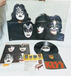 Kiss Album LP Record Dynasty With Complete Ephemera