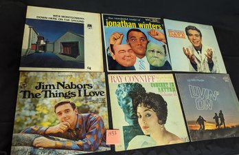 Six Vintage Vinyl Album Record LP Jonathan Winters, Up With People, Jim Nabors