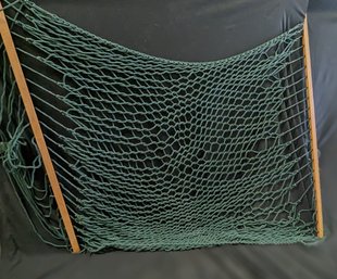 Hunter Green Pier One Double Hammock With Wood Slats - GENTLY USED!