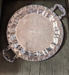SILVERPLATE SERVING TRAY  - Marked FEDERAL SILVER COMPANY - 16' Diam