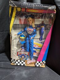 NASCAR 50th Anniversary BARBIE DOLL  - Box Has Serious Condition Issues -  Doll Is In Very Good Shape