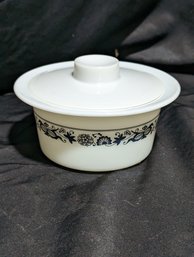 Corelle Pyrex Old Town / Blue Onion Parkay Margarine  Tub Wish Lid - 5.5 In Wide
