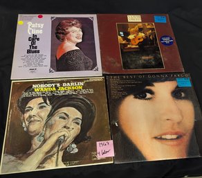 Four Ladies Of Pop Rock Country Blues Vinyl Album LPs