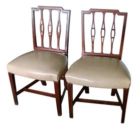 Pair Of Mahogany Side Chairs