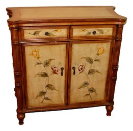 Painted Cabinet With Faux Bamboo Details