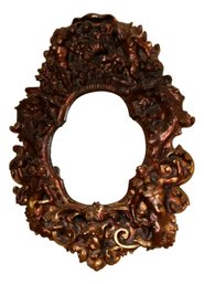 Gilded Rococo Figural Mirror