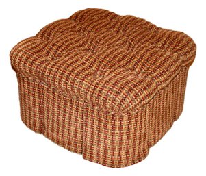 Upholstered Square Pouf