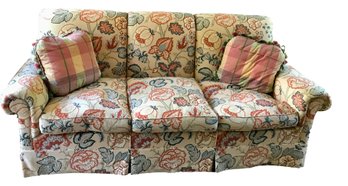 Down Filled Linen Upholstered Sofa